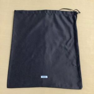 Prada black dust bag 13” x 15” - (0105)